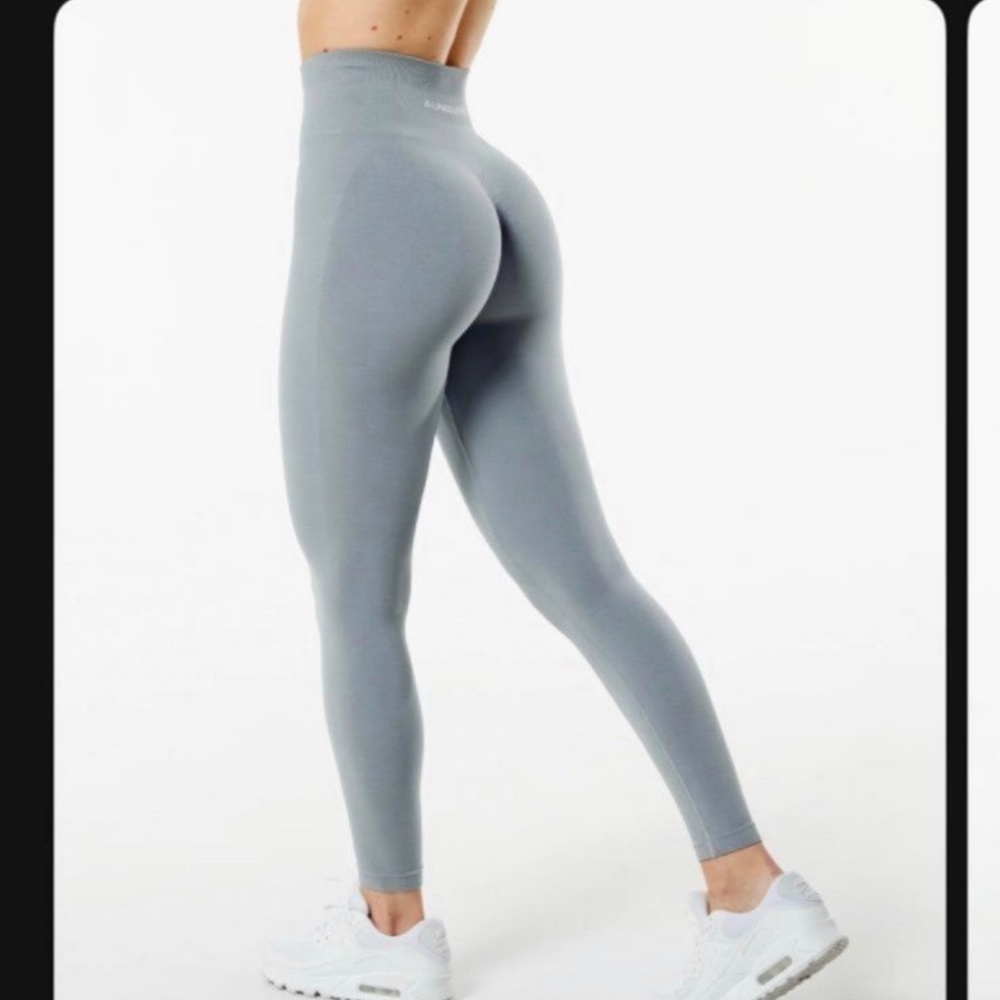 Alphabet size medium, utility gray leggings